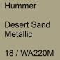 Preview: Hummer, Desert Sand Metallic, 18 / WA220M.